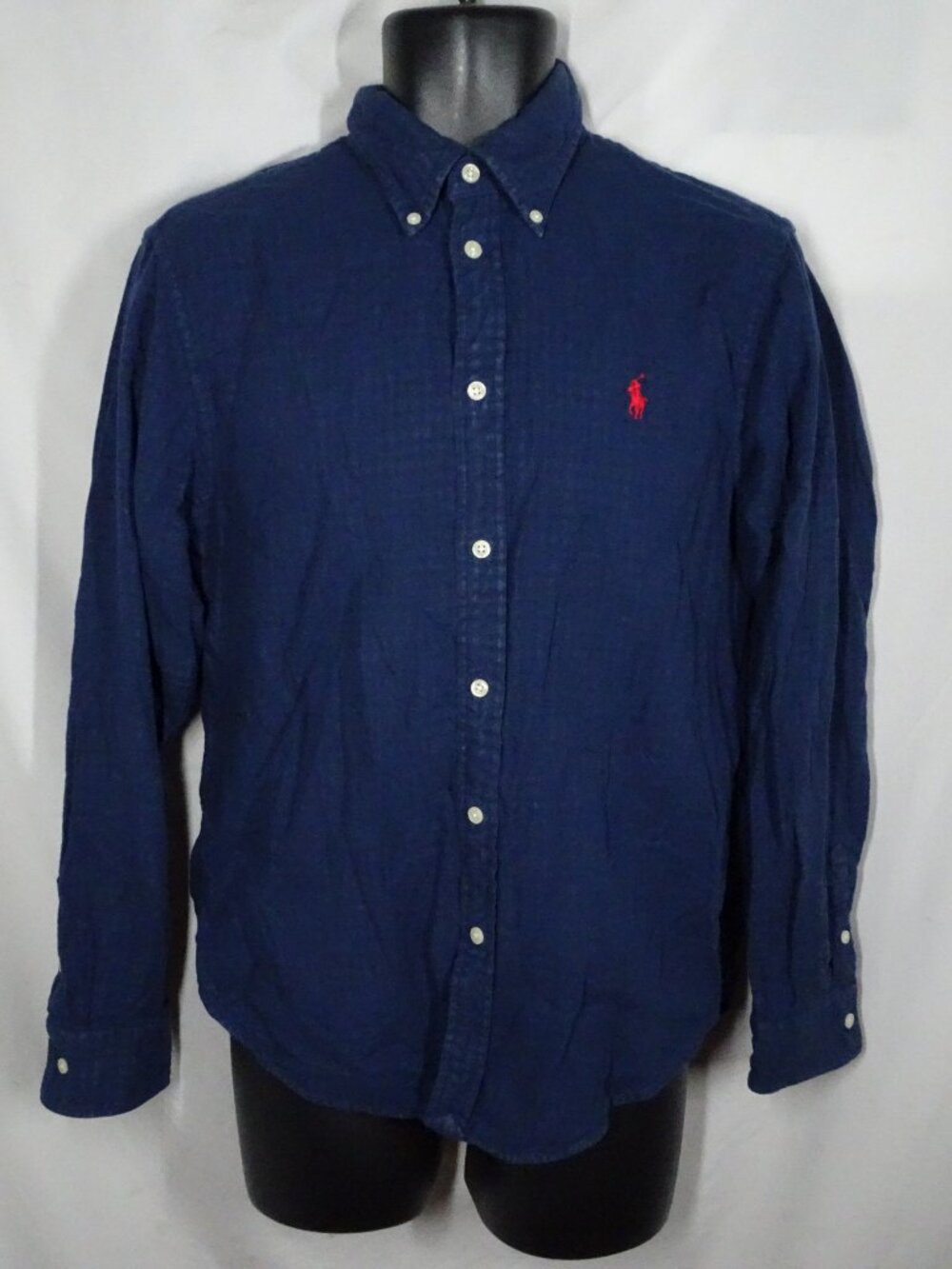 Ralph Lauren Men Button Down 100% Cotton Shirt Size L